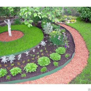 Бордюрная лента зеленая 0,15х9 м