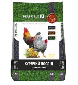 Куриный помет гранулированный Peatfield