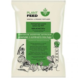 Органическое удобрение куриный помет в гранулах Plant Feed