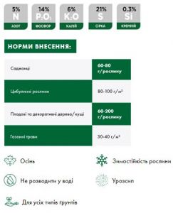 Удобрение Осеннее Комплексное Дюнгер (DÜNGER) 5 кг